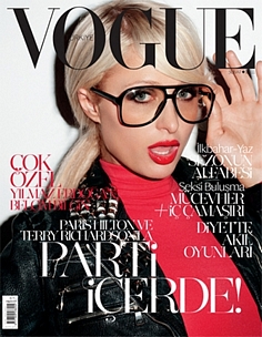 Vogue T�rkiye (Turkey) kapa??nda yer Paris Hilton